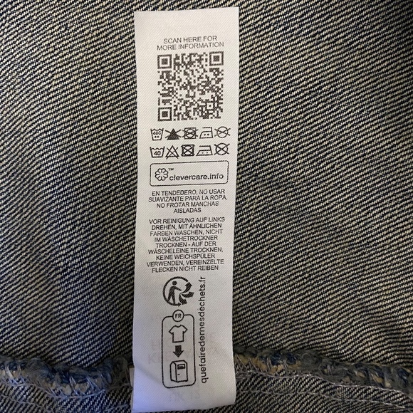 Topshop Vented Denim Skirt, Mid Blue, Size 8, NWT - Picture 14 of 15